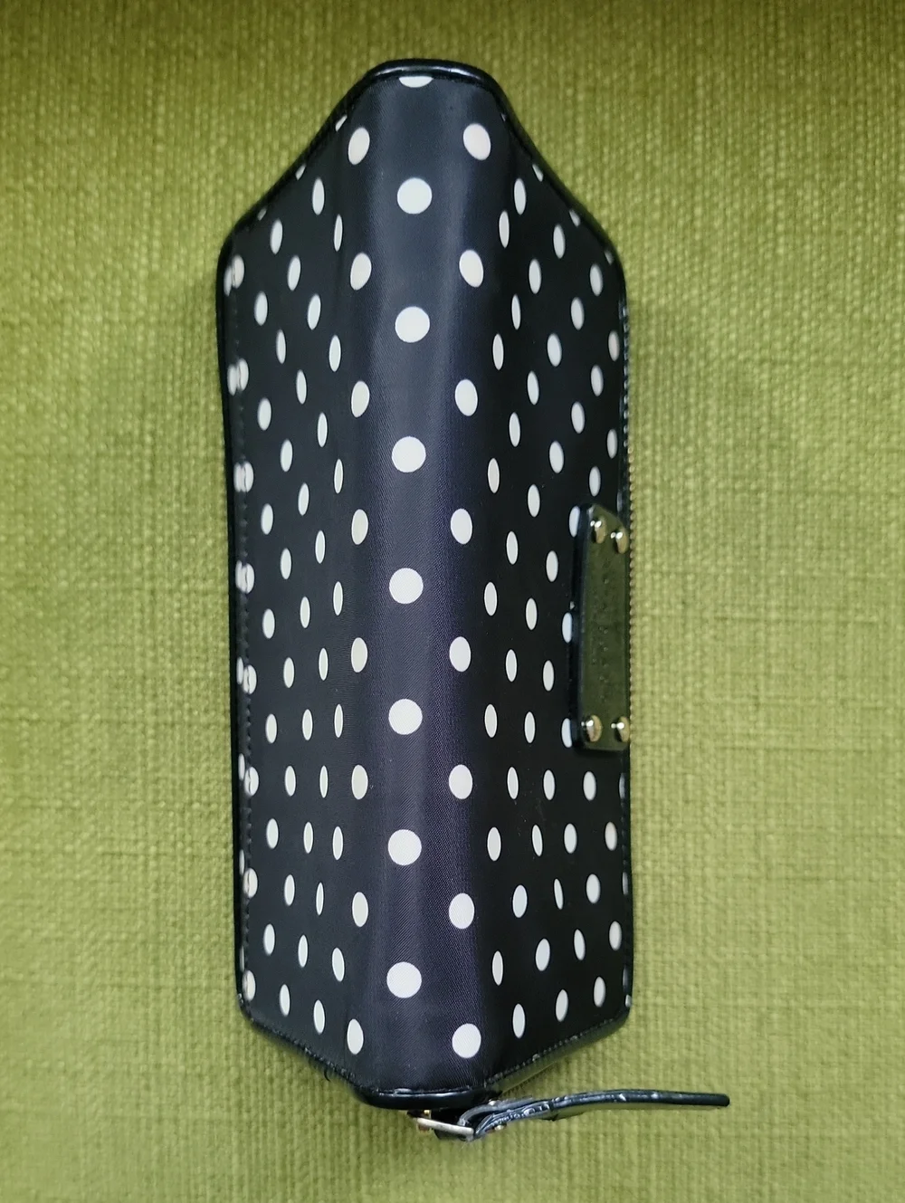 kate spade Black and White Polka Dot Zip Wallet
